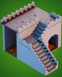 Knightly Wall Stairs