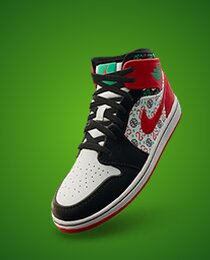 Air Jordan 1 Mid 'Ugly Christmas Sweater'
