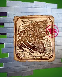 Woodblock Print Godzilla