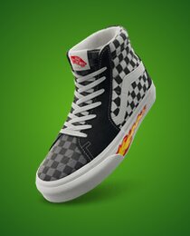 Vans Customs Sk8-Hi 'Multi-Checkerboard/Flame'