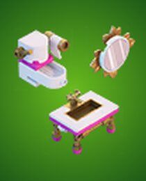 Golden Glam Powder Room