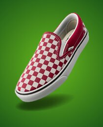 Vans Classic Slip-On Checkerboard 'Chili Pepper'