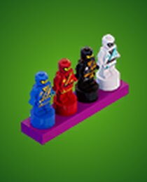 Elemental Ninja Statues
