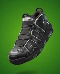 Nike Air More Uptempo 'Black/Silver'