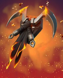 Flaming Dual Kama