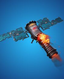 Crashing Satellite